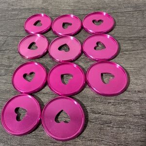 Happy Planner Hot Pink Metal Heart Cutout Classic Discs